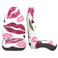 thumbnail image 2 of LAKIMCT Abstract Leopard Lips Car Seat Covers Vehicle Front Seat Covers Universal Fit Seat Protector, 2 of 9