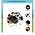 thumbnail image 6 of DolliBu Lying Black Bear Stuffed Animal with Soccer Ball Plush - Soft Plush Huggable Bear, Adorable Playtime Plush Toy Cute Wildlife Gift, Super Soft Plush Animal Toy for Kids and Adults – 9 Inches, 6 of 6