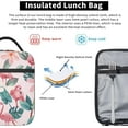 thumbnail image 6 of Insulated Lunch Box for & Women - Flamingo Lunch Bag for Work, Picnic, , Travel, Hiking, Beach or Fishing - Polyester Palm Floral, 6 of 8