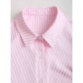 thumbnail image 5 of Sweetra Sweet & Fresh Pink Short Sleeve Shirt Dress, Slimming Waist, 5 of 5