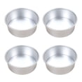 thumbnail image 1 of 4pcs 6inch Alloy Cake Pan Round Cake Mold Tray Non-stick Baking Mould with Removable Bottom, 1 of 9