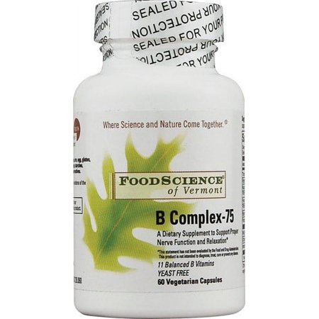 FoodScience of Vermont B Complex-75, 60 Ct