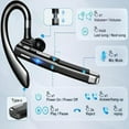 thumbnail image 6 of New Bluetooth Trucker Headset– 80h Playtime, Noise Cancelling, Dual Mic, Truck Driver Ear Piece Bluetooth Phone, Truck Driver Headset, V5.1 Hand-Free Headphones, for iOS for iPhone, 6 of 7