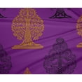 thumbnail image 4 of oneOone Polyester Lycra Purple Fabric Floral & Flying Swan Block Sewing Material Print Fabric By The Yard 56 Inch Wide, 4 of 4