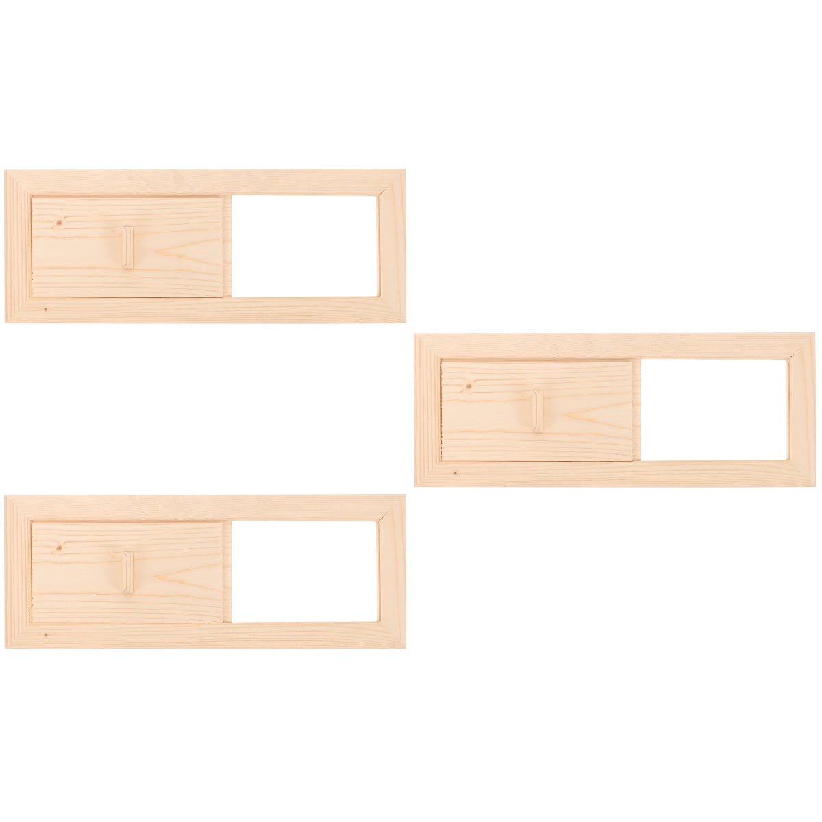 Worgeous 3pcs Sauna Room Cedar Air Vent Grille Wooden Summer Sauna Ventilation Panel