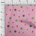 thumbnail image 1 of oneOone Georgette Viscose Fabric Watermelon Fruit Printed Craft Fabric BTY 42 Inch Wide, 1 of 4