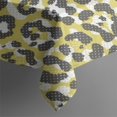 thumbnail image 2 of Yellow Leopard Print Pattern Rectangle Tablecloth 60"x102",Waterproof Polyester Rectangle Table Cloth, Wipeable Spillproof Polyester Tablecloth for Dining, Camping, Indoor and Outdoor, 2 of 6