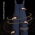 thumbnail image 6 of KEINXS Insulated Snow Bibs Waterproof Winter Ski Pants Snowboarding Overalls for Mens Womens Kids  Black Kid, 6 of 7