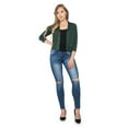 thumbnail image 7 of G-Style USA Women's 3/4 Sleeve Open Front Cropped Cardigan Sweater (S-XL), 7 of 7