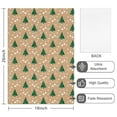 thumbnail image 2 of 2 Pcs Funny Kitchen Towels,Brown Christmas Tree Pattern Microfiber Dish Towels,Kitchen Tea Towels,Kitchen Towel Set (18" X 26"), 2 of 7