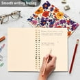 thumbnail image 4 of FORMRS 1-Subject Spiral Notebook 8" x 5" College Ruled 60 Refillable Sheet, Colorful Flowers Pattern, 4 of 7