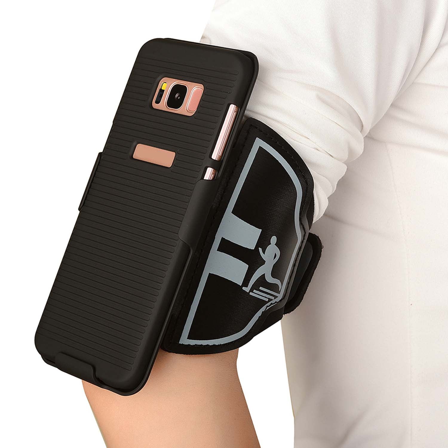 Sports Armband Case Holder For Galaxy S8 Plus Gym Running Jogging Arm Band Strap 