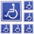 thumbnail image 5 of Disability Stickers 6 Sheets Vehicle Marking Square Design For Drivers Assorted Color Disabled Accessibility Marker, 5 of 5