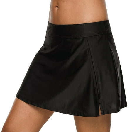 Jupe De Bain Taille Haute Femme - Shorty Couvrant, Polyester élasthanne, Pour Plage, Piscine, Yoga Aquatique