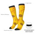thumbnail image 4 of Naloa Sun Flowers Thigh High Socks Extra Long Stretchy Sock Women Over Knee High Opaque Stocking Daily Wear, 4 of 6