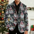thumbnail image 5 of Mifsaly Mens Christmas Blazer Jacket Plus Size Corduroy Sport Coats 2025 Xmas Sequin Print Button Down Lapel Suit Jackets Snowflake Santa Coat with Pockets Festival Dinner Party Winter Outerwear, 5 of 7