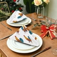 thumbnail image 3 of GZHJMY Cloth Napkin Cute Rooster Pattern Kitchen Dining Table Decor for Family Gathering Dinner Napkin Festive Holiday Seasonal Farmhouse Gift 4 Pack 20" × 20", 3 of 6