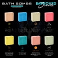 thumbnail image 4 of Bath Bombs for Men - Gift Set of 8 Scented Organic Handmade Natural Bath Bombs of 2.5 oz w/ Natural Essential Oils, Unique Extra Strength Manly Scents, for Boyfriend, Husband, Father - Square Shape, 4 of 8