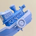 thumbnail image 4 of Baby bath water toy - 2 pack Windup Ship Bath Toy, Funny Wind-up Steamship Bathtub Toy Clockwork Boat Water Toy Steamboat Tub Toy Steamer Pool Toy (Blue+Red), 4 of 5