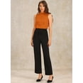 thumbnail image 4 of DARING DIVA Sleeveless Collared Button Down Bodysuit Top XS Orange, 4 of 6