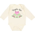 thumbnail image 3 of Inktastic Yaya's Girl Heart Flowers Girls Long Sleeve Baby Bodysuit, 3 of 5