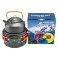 thumbnail image 3 of Graflsoa Compact Outdoor Camping Cookware Set with Stove, Teapot, and Utensils in Orange – Lightweight and Portable for Hiking, Picnics, and Backpacking, 3 of 7