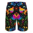 thumbnail image 6 of Kdxio Mexican Flower Traditional1 Pattern Mens Casual Shorts - Drawstring Summer Beach Sports Shorts for Men, 6 of 9
