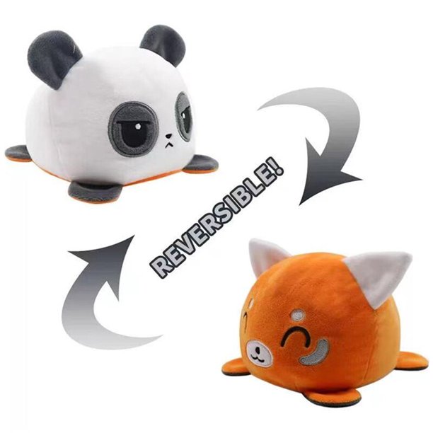 Juguete de peluche suave Kawaii para niños, animales de peluche de gato tortuga, juguete de mantequilla con tapa de doble cara, lindos animales de peluche para niñas, juguetes para regalo zhangyuxiang LED