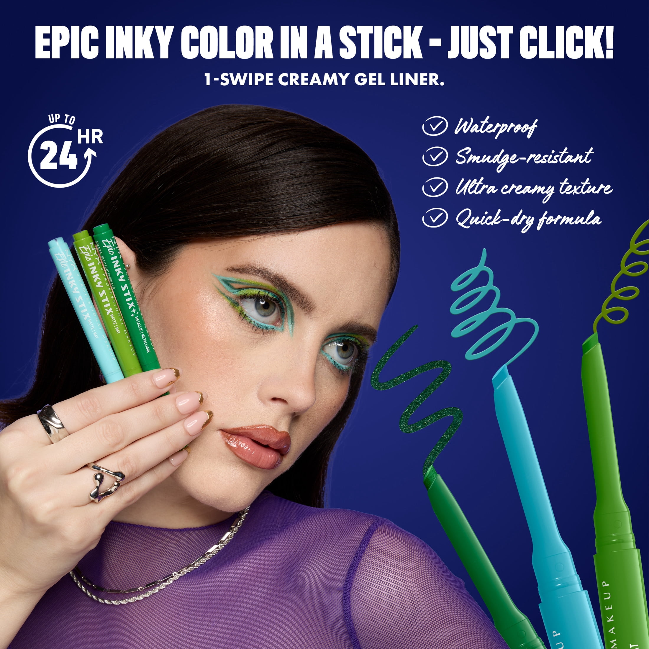 L'Oreal Paris Haute Precision Waterproof Liquid Eyeliner, Green Velvet 40, 0.03 fl oz