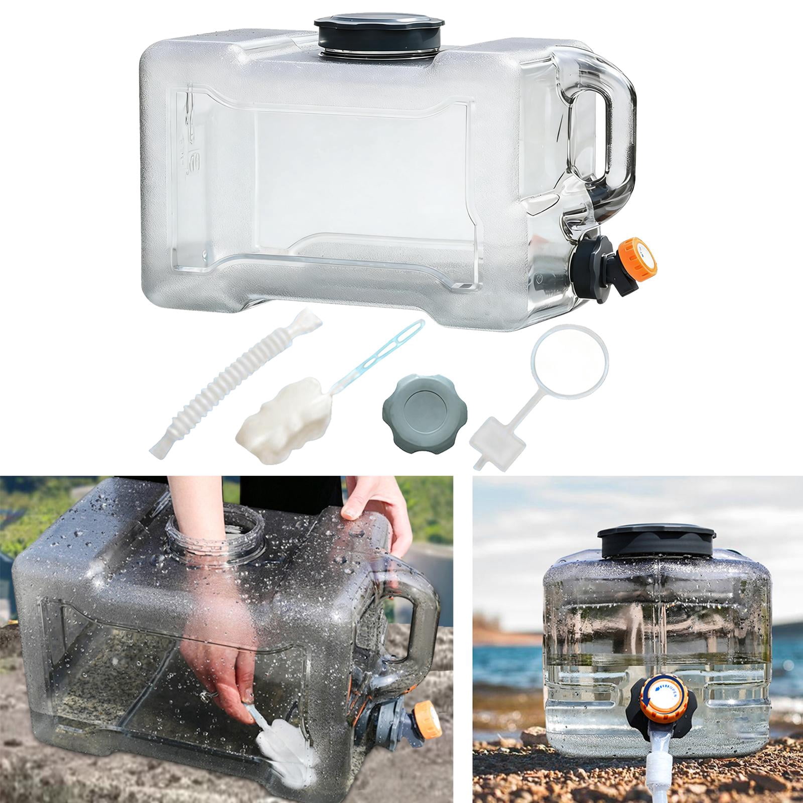 GARENDE Camping Water Jug with Spigot Portable Hydration Bucket for Emergency RV Car 19L