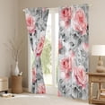 thumbnail image 3 of Castle Fairy Chic Flower Blackout Curtains Set of 2 (52x84 Each) for Teens Women Men,Vintage Rustic Flower Window Curtains,Botanical Plants Curtains and Drapes,Breathable Home Decor, 3 of 6