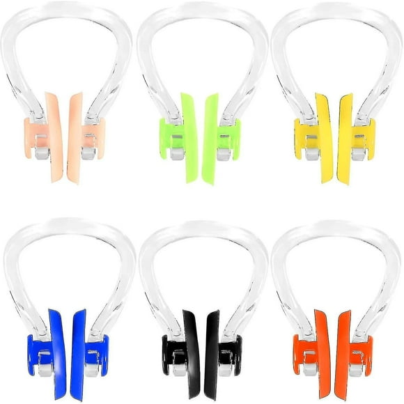 6 Pieces Surfing Nose Plug Silicone Nose Clip Waterproof Nose Protector For Swimming And Training