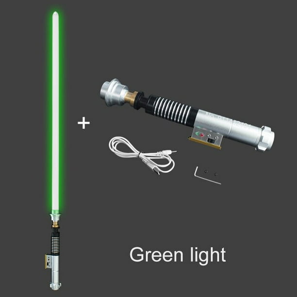 Star Wars-sable de luz de 16 colores, espada láser con mango de Metal Foc, Kylo Ren Rgb, Luke Skywalker Gong Bohan LED