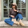 thumbnail image 3 of Cushionaire Ollie Cozy Genuine Suede Clogs for Women, Comfortable Slip-On Mule Loafers with Faux Fur Lining, Memory Foam Cushioning and Durable Rubber Sole, 3 of 24