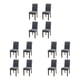 thumbnail image 4 of Funda de silla gruesa Bewildely 4 piezas moderna Gris oscuro, 4 of 6