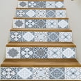 thumbnail image 2 of AILEGOU 3D Stair Stickers Decals Brick Staircase Decals Removable Tile Stair Risers Decals Decor Peel and Stick Stairs Bakeplash Decals for Stair 39.3Inch x 7.08Inch x 6Pcs(L105), 2 of 5