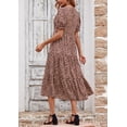 thumbnail image 2 of Vestido PRETTYGARDEN Floral Boho Midi con Mangas Abullonadas Talla Grande, 2 of 7