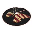 thumbnail image 2 of KLL Christmas Tree Skirt,Party Decorations Farmhouse for Christmas Decorations Holiday Party 36" -Patriotic USA Butterfly Art, 2 of 6