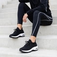 thumbnail image 5 of Cushionaire Blaze Stretch Knit Lace Up Sneakers for Women - Slip-On Supportive Walking Shoes with Arch Support and Memory Foam, 5 of 17