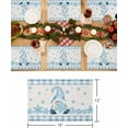 thumbnail image 6 of Christmas Placemats Set of 6 Blue Snowflake Gnome Christmas Placemats for Dining Table Buffalo Plaid Table Mat Winter Holiday Home Party Kitchen Table Decorations, 6 of 6