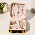 thumbnail image 6 of Retro Cat Travel Portable Square Earring Holder with Necklace Holder, Storage Box, and Travel Organizer - Ideal for Girls and Women, 6 of 6