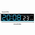 thumbnail image 2 of Weloille Multifunctional Digital Alarm Clock 1 Piece, LED Display with Date Temperature Time Function, Includes USB Cable and English Manual, for Bedroom Office Desk Nightstand Use, 2 of 4