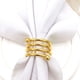 thumbnail image 3 of Juego de anillos para servilletas, decoración con soporte con hebilla, 12 piezas (dorado), 3 of 5