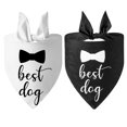 thumbnail image 1 of Bufanda triangular para mascotas, 2 uds., pañuelo para perro, pañuelo de boda para perro, pañuelo triangular Reversible para mascotas Zhivalor CWY-1187, 1 of 5