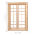 thumbnail image 2 of 1Pc Bricolage Modèle de Porte Ornement en Bois Mini Meubles Ornement Photo Prop, 2 of 9