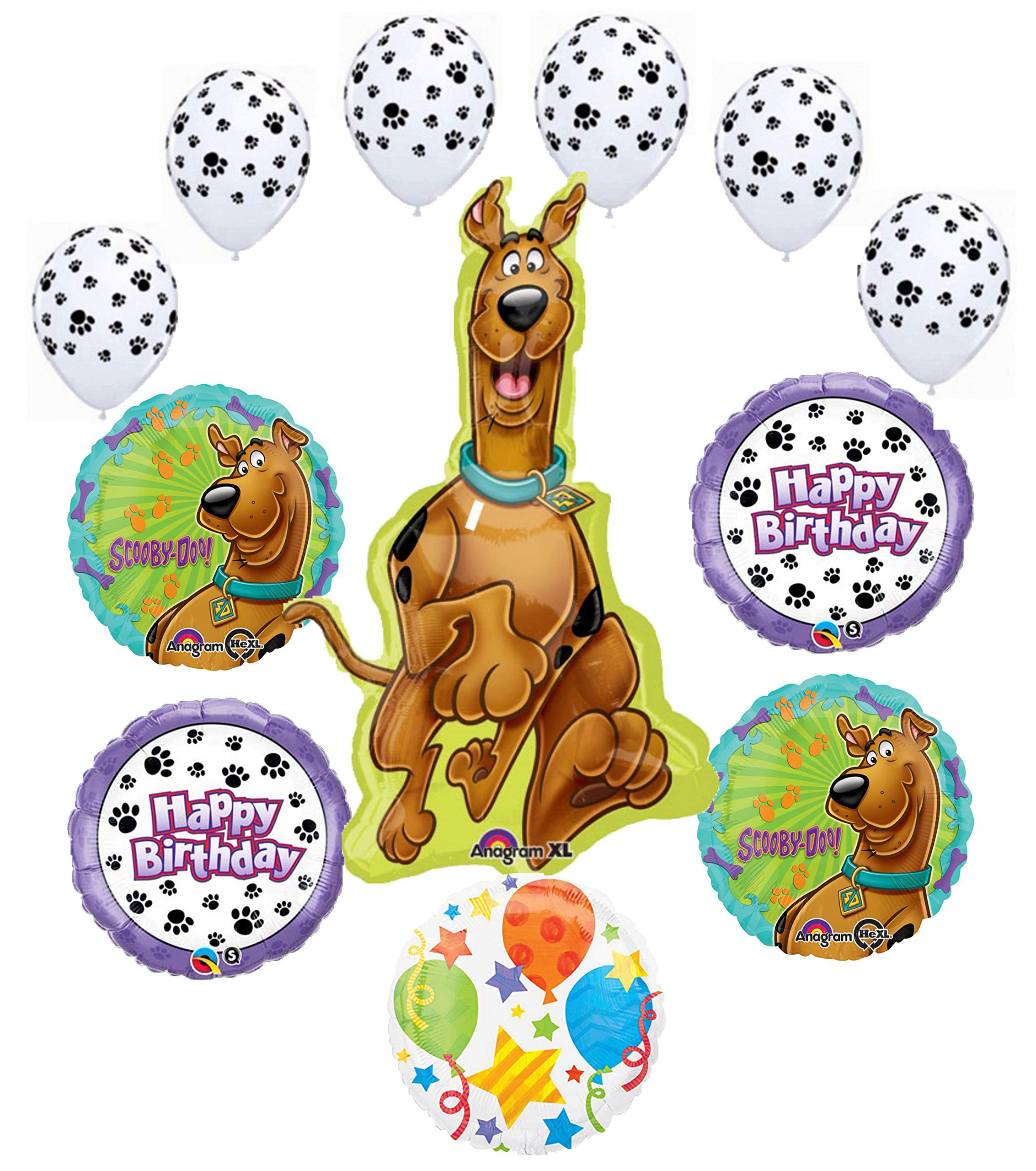 RUH ROH SCOOBY DOO Happy Birthday Party Balloons Decoration Supplies Dog Shaggy 
