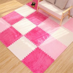 OULII 4Pcs Exercise Mat EVA Anti Slip Yoga Mats For Adults