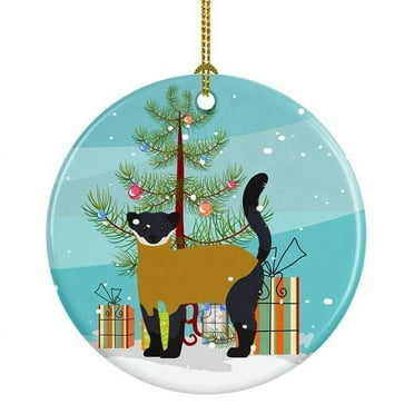 Carolines Treasures BB9241CO1 Yellow-Throated Marten Christmas Ceramic Ornament