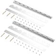 thumbnail image 2 of WowDIY Strip Curtain Hardware - Universal Mount Hanger - Mounting Brackets for Plastic Vinyl Strip Curtain - 35.7 Inch (Two 17.7 Inch Sections) C80, 2 of 3