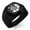 Black, variant on Stainless Steel Mayan Hunab Ku Rune Engraved Hexagon Crest Flat Top Biker Style Polished Ring